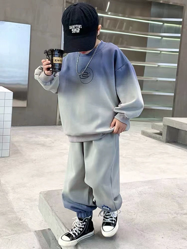 Set for boys, children's sweatshirt, for teenagers, autumn