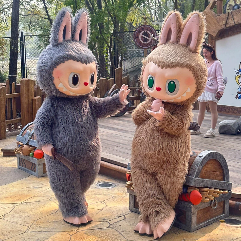 Костюм куклы Labubu Zimomo из мультфильма Bubble Mart Elf LABUBU, надувной костюм для косплея