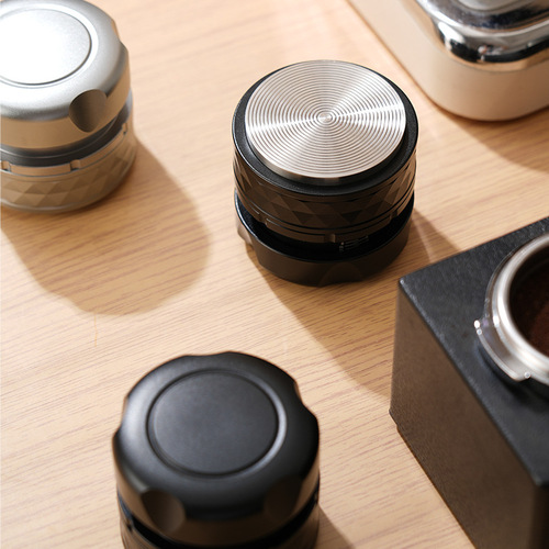 Stainless steel coffee press powder distributor balanced elasticity constant espresso coffee filling press with scale 58mm