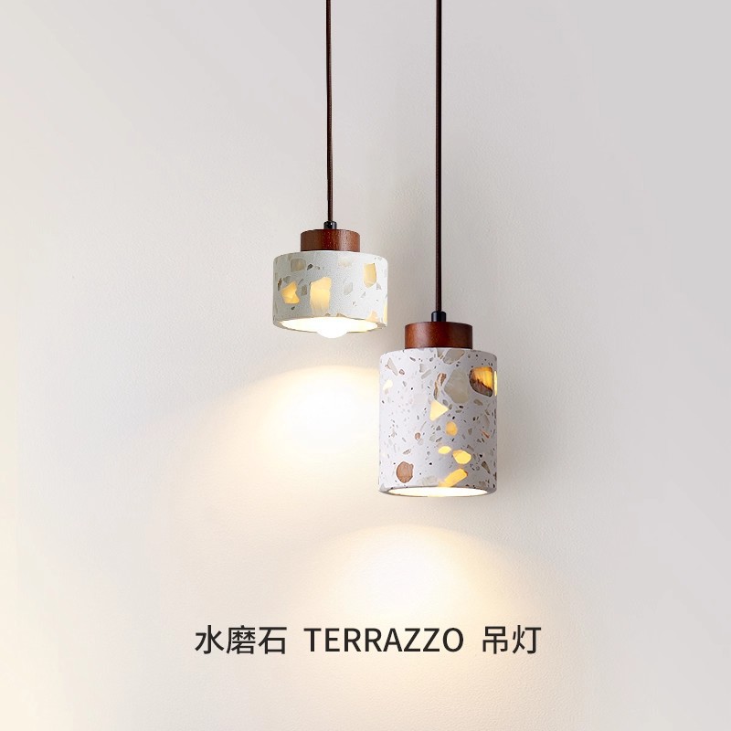 Medieval Wabi-Sabi Style Translucent Stone Chandelier Japanese Creative Restaurant Lamp Bar Chandelier Home Bedroom Bedside Lamp Chandelier