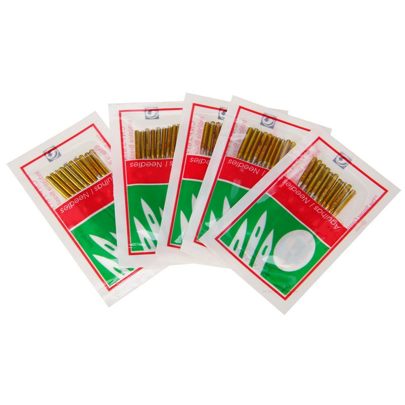 Поставка золотой иглы Бытовая швейная машина Игла Многофункциональная электрическая швейная машина Игла с титановым покрытием Gold H0057