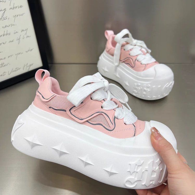 2026 nuevo verano nuevo estilo de moda versátil estudiantes zapatos deportivos ociosos feos y bonitos cabeza grande chic zapatos muffin