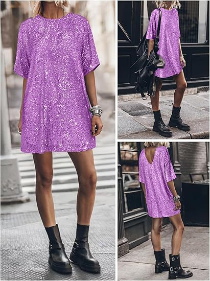 Sexy dress with a round collar