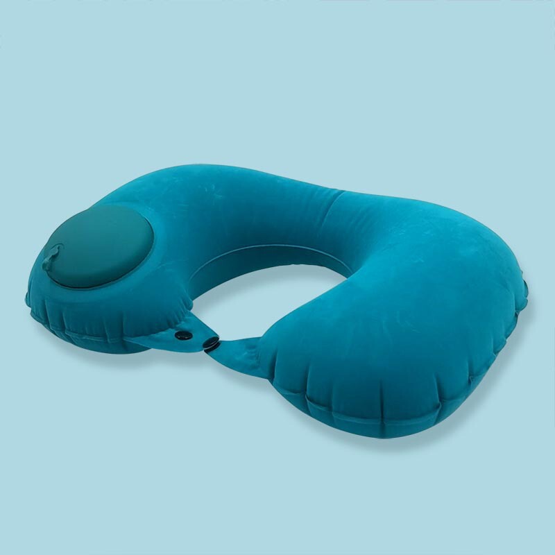 空気注入式枕、旅行用ポータブルネックピロー、圧力で膨らませるネックピロー、U字型枕、旅行用ネックピロー、昼寝用枕、飛行機用枕|undefined