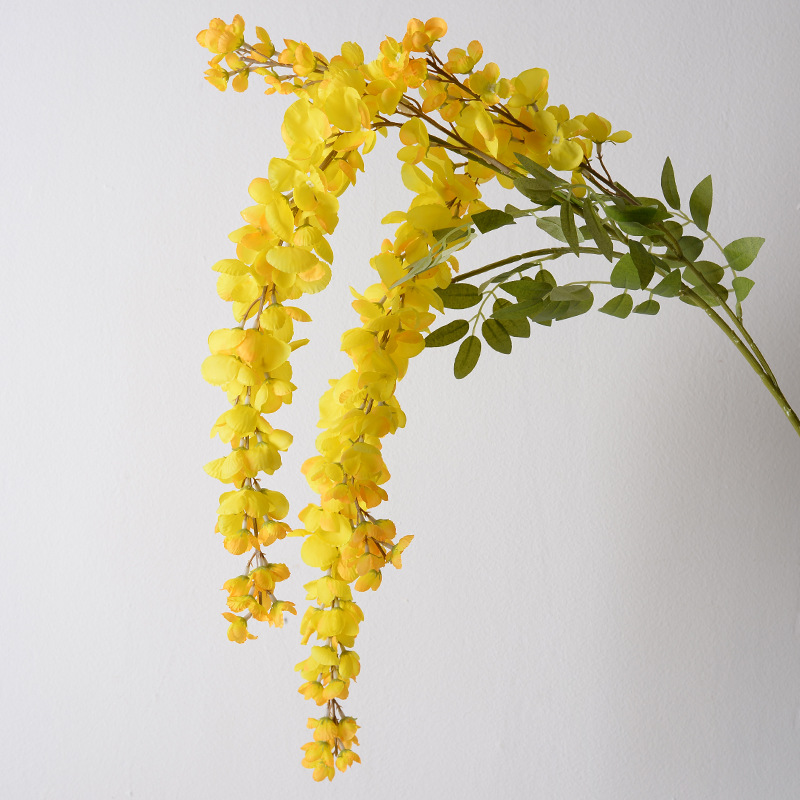 Simulación Able gigante wisteria línea de techo colgante flor de boda sala de bodas red diseño props de disparo