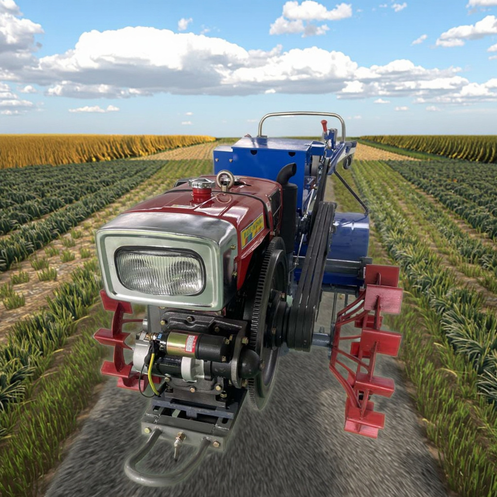 外贸工厂高质量动力耕作机柴油15HP-22HP151东风型底盘手扶拖拉机