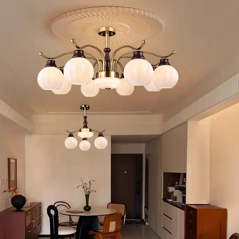 Salón retro americano candelabro de capullo creativo Restaurante simple francés estudio dormitorio protección ocular candelabro 397L