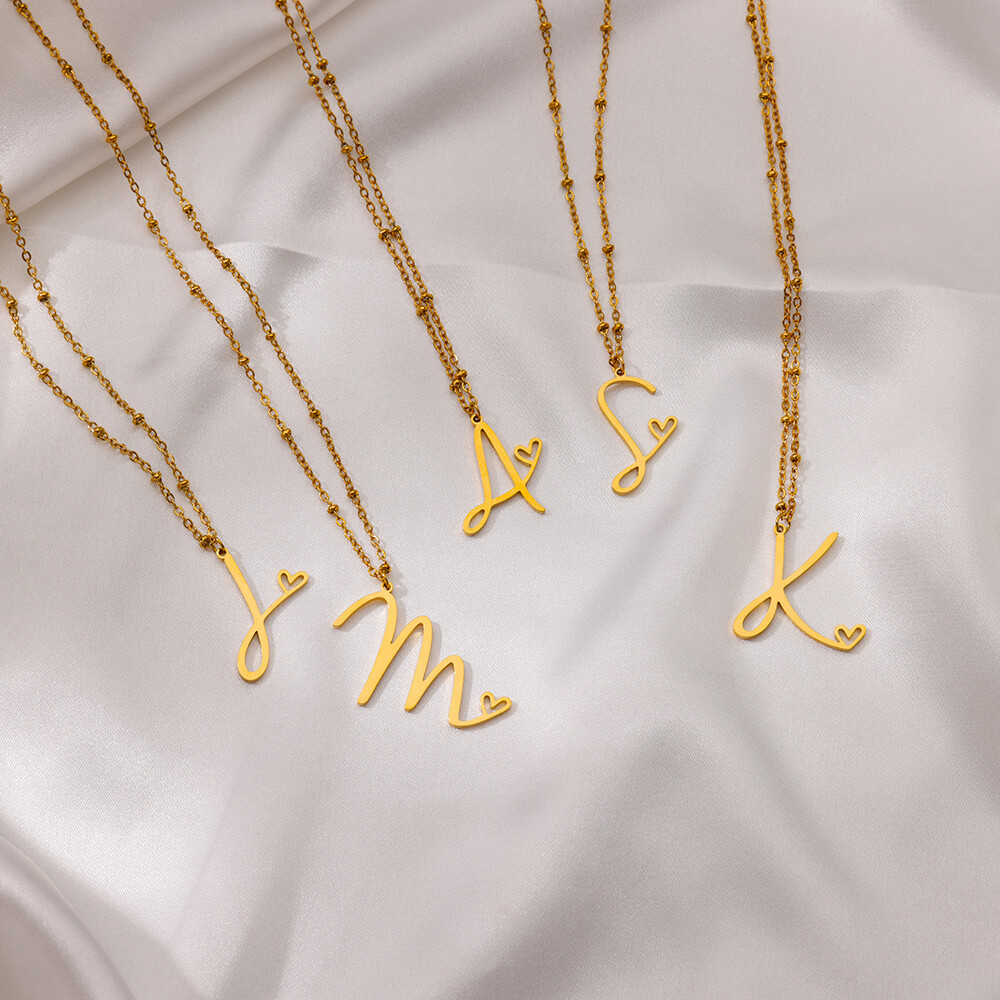 8g Weight 0.03µm-0.05µm Gold Plating Thickness PVD Coated Gold Plating Process Real Gold Plated Plating Material 304 Stainless Steel Pendant Material Pendant Necklace Classification 304 Stainless Steel Chain Material cable chain Chain Type 1 Piece Quantity Holiday, Daily Occasion 304 Stainless Steel Material Letter, Heart Shape Pattern Unisex Gender IG Style, Sweet Style Waterproof Non Tarnish, Plating, Hollow Out Craft PVD Coated Real Gold Plated Letter Heart Shape 304 Stainless Steel IG Style Sweet Waterproof Non Tarnish 304 Stainless Steel Pendant Necklace 3