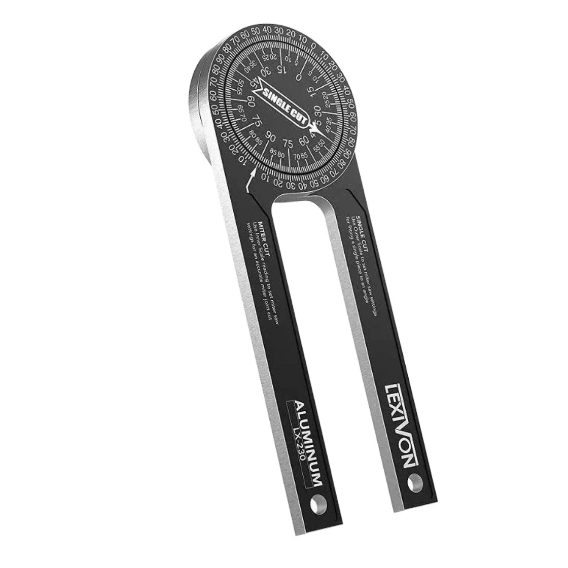 Деревообработка 360, горизонтальный угловой датчик, квадратная линейка «сделай сам», транспортир, резка, позиционирование, высокая точность со шкалой