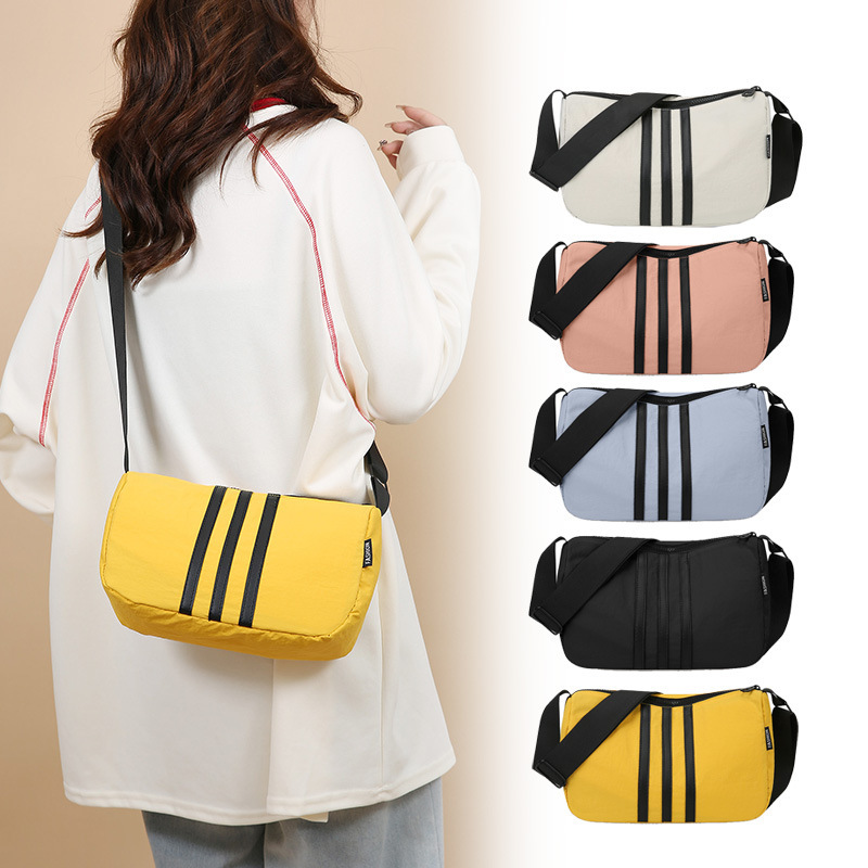 Bags for Women 2025 New Adidas Shoulder Bag Korean Style Casual Nylon Budas Crossbody Bag Sports Small Square Bag