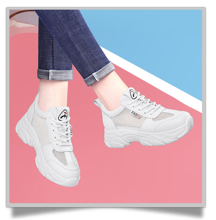 Giày sneaker nữ chunky đế dày lưới thoáng khí mùa hè 2025 — 58306m Màu xám thoáng khí/Chiều cao gót 6cm, 11253-2 màu trắng xanh thoáng khí kiểu dáng/gót cao 5cm, 11253- 2m Màu Xám Kiểu Thoáng Khí/Chiều Cao Gót 5cm, Mẫu thoáng khí DH58316 màu be/chiều cao gót 5cm chi tiết 6