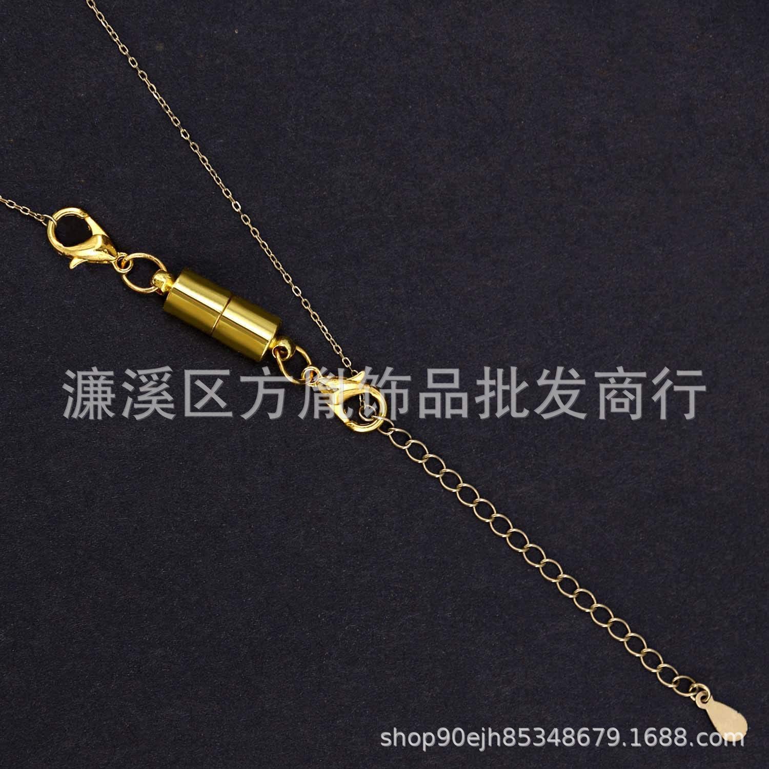 Diyアクセサリー純銅保色磁石バックルブレスレットロブスターバックルネックレスバックル円柱磁気バックル