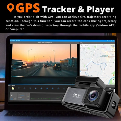 Driving recorder with Dual Front and Rear