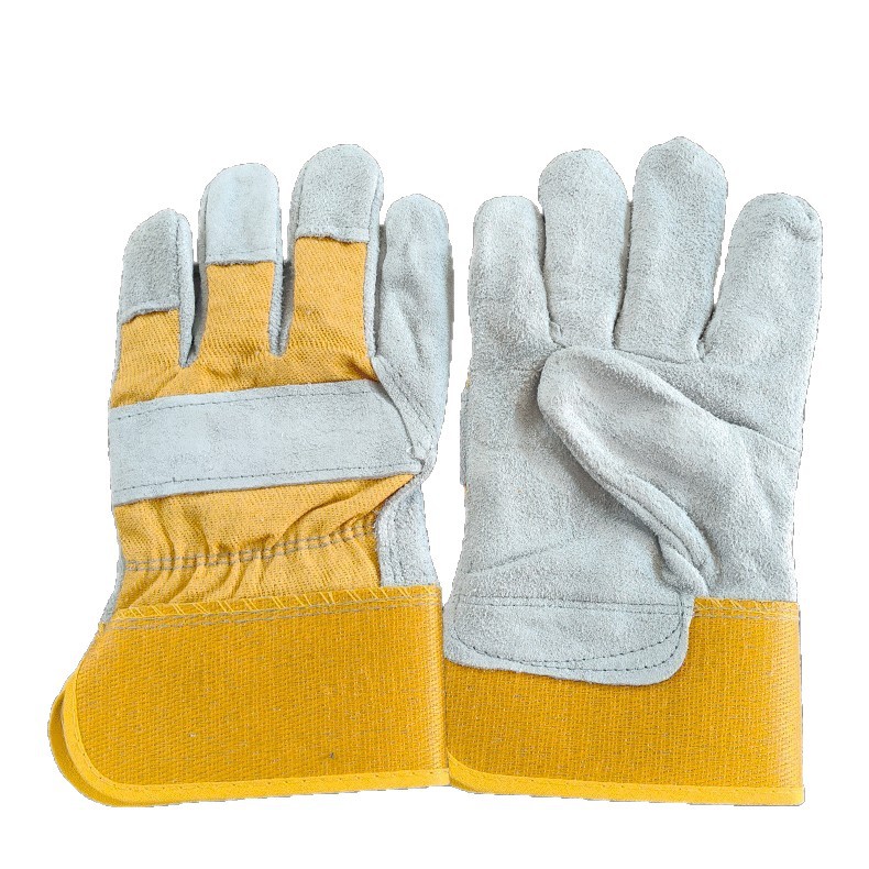 短皮劳保专用焊工劳保手套焊接耐高温防烫隔热加厚牛皮电焊手套