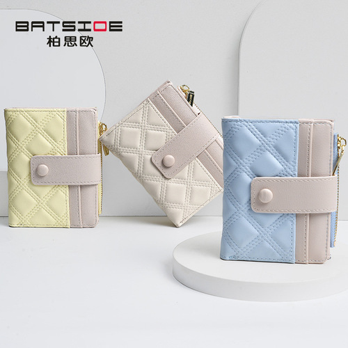 Foreign trade new student bag short women's wallet small fresh and colorful multi-card slot Korean version ins coin purse wholesale