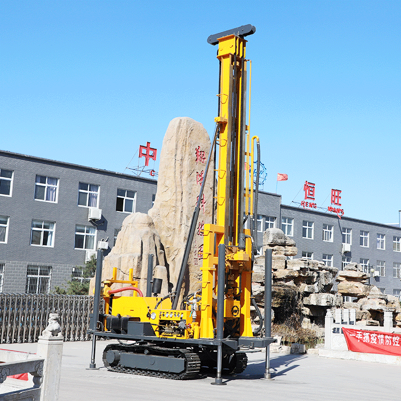 400型水气两用钻机6米行程气动打井机下根管钻机岩石钻井水井钻机