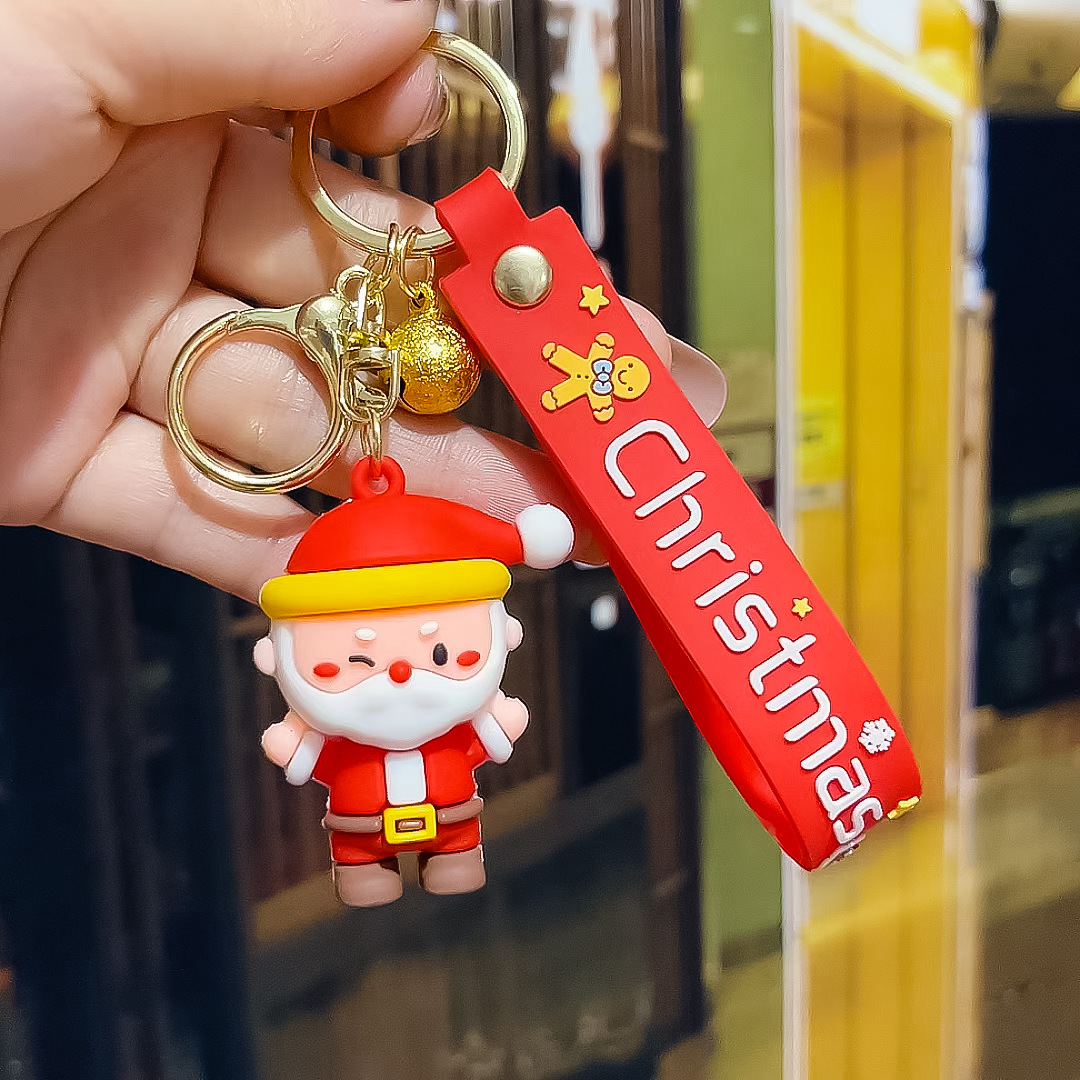 Fashion Christmas Tree Letter Soft Rubber Patchwork Women's Keychain 1 Piece display picture 17