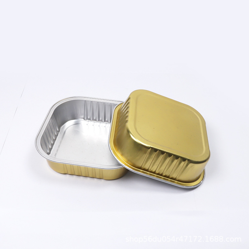 Banji Dafu iceberg lava chocolate caja de embalaje desechable espesado papel de aluminio hornear caja de embalaje caja de postre