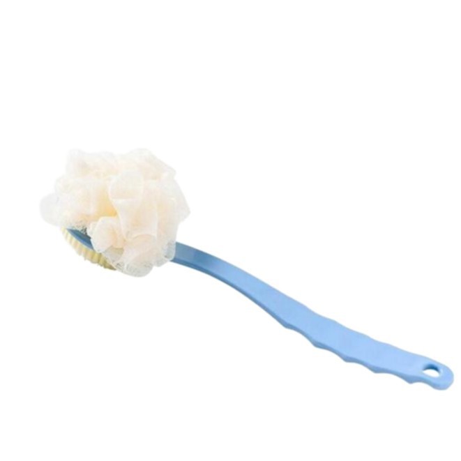 Doble cara con bola de baño dos en uno cepillo de baño de mango largo cepillo de baño cepillo de baño de masaje de pelo suave cepillo de baño