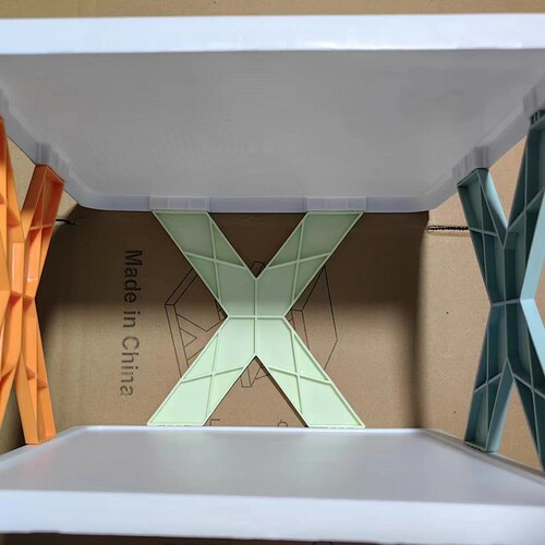Multi-functional X-shaped simple shoe rack, multi-layer DIY combination shoe rack, household door-back storage shelf