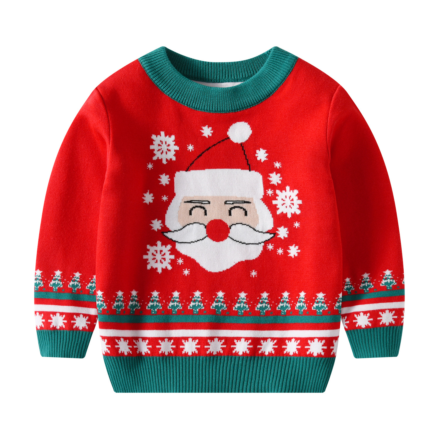 children's demi-season cartoon festive knitted sweater for men and…