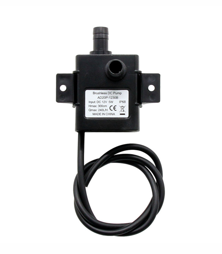 直流无刷水泵1230B静音电脑水冷散热DIY潜水泵长寿命微型离心泵