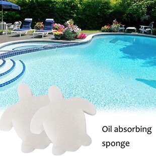 Cross-border White Turtle Cleaning Sponge Wipe Swimming Pool Oil Absorbing Sponge Bathing Cute Turtle Cartoon Filter Cotton