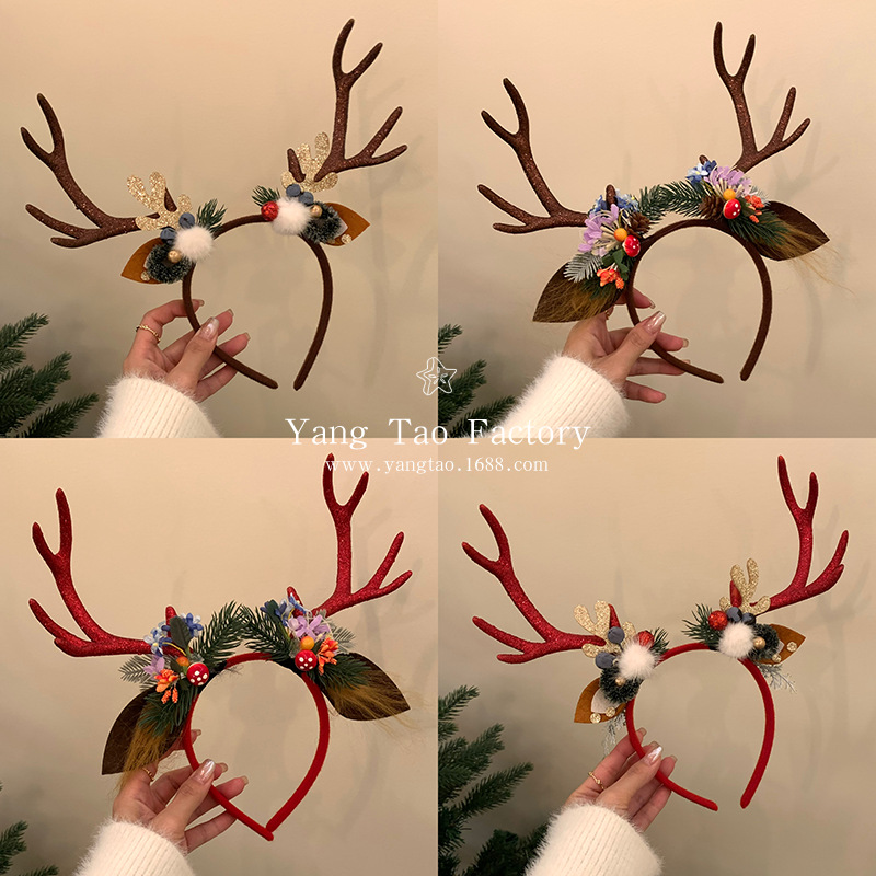 Morsi corno de ciervo 2024 nuevo clip de cabello corno de ciervo toque de cabello foto foto con toque de cabeza