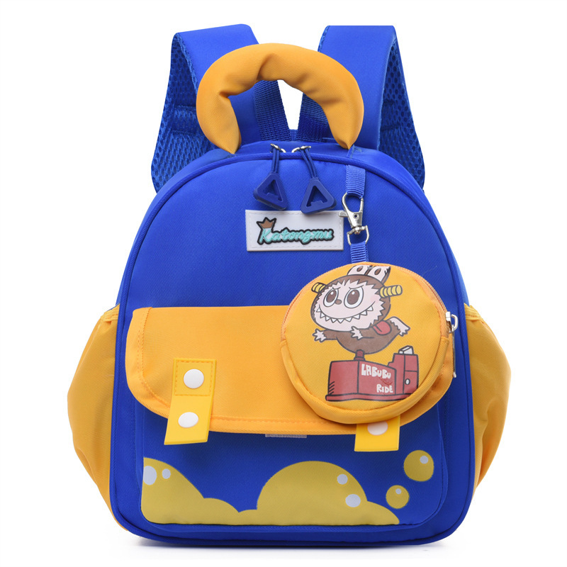 Bolsas infantiles de jardín de infantes lindas bolsas escolares para bebés viajar bolsas de bocadillos empalmadas contra la marea de color con mochila infantil nueva