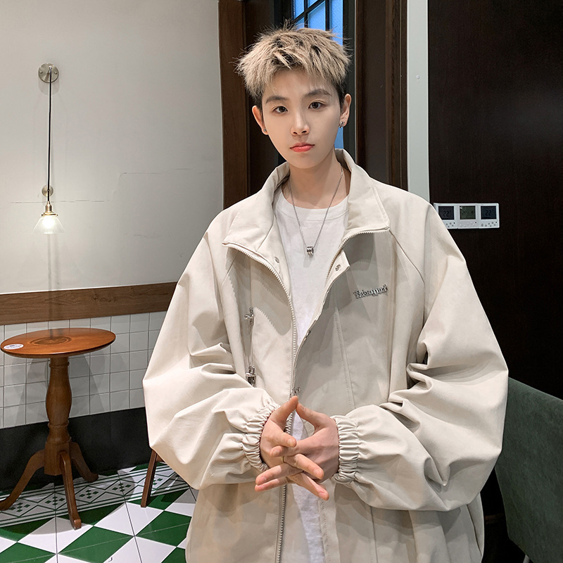 (2개) 금속 비행기 버클 가죽 자켓 남자의 2024 봄 새로운 도착 슈아이 트렌디 브랜드 미국 스타일 레트로 느슨한 가죽 자켓