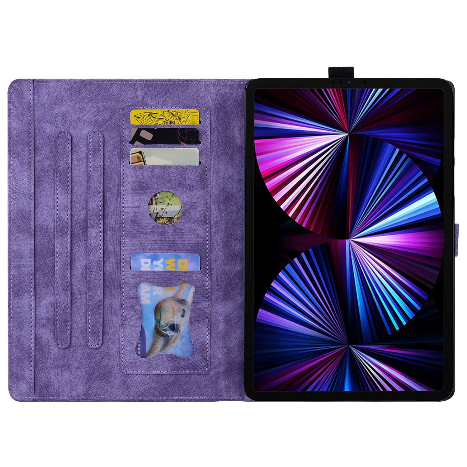Подходящий чехол для планшета Xiaomi Pad7 Pro 11.2-дюймов 2024 Comic Sakura Cat тиснение планшета кожаный чехол