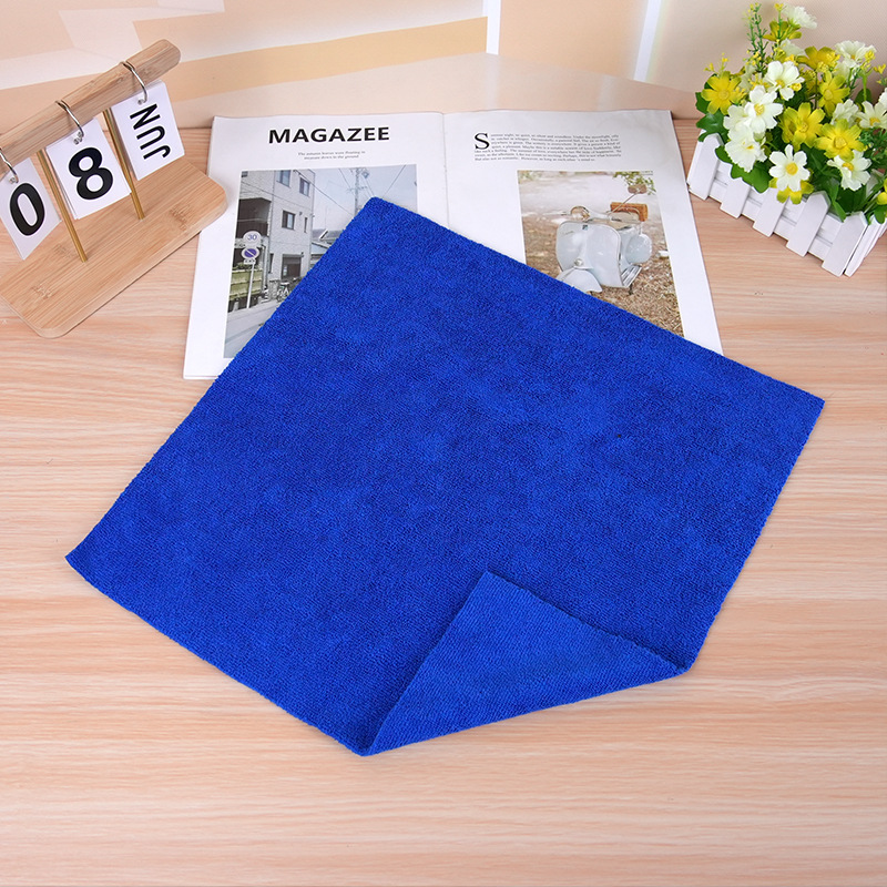 Tejido de urdimbre toallas cuadradas de microfibra ultrasonida sin bordes diseño de automóviles belleza limpieza doméstica no pierde cabello comercio exterior exclusivo
