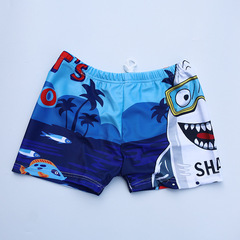 Children's Swim Trunks New Fat Boy Student Loose Korean 12-15 Years Old Youth Flat Elastic Swim Trunks