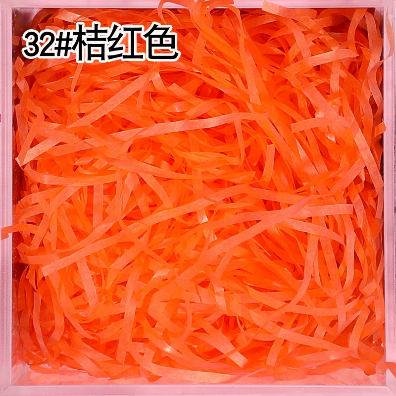 Плотный обложной карт зубчик raffia порванная бумага шелк 50g 30g бумага шелк упаковочная подарочная коробка декор заполнение цветной стружкой бумажные полоски