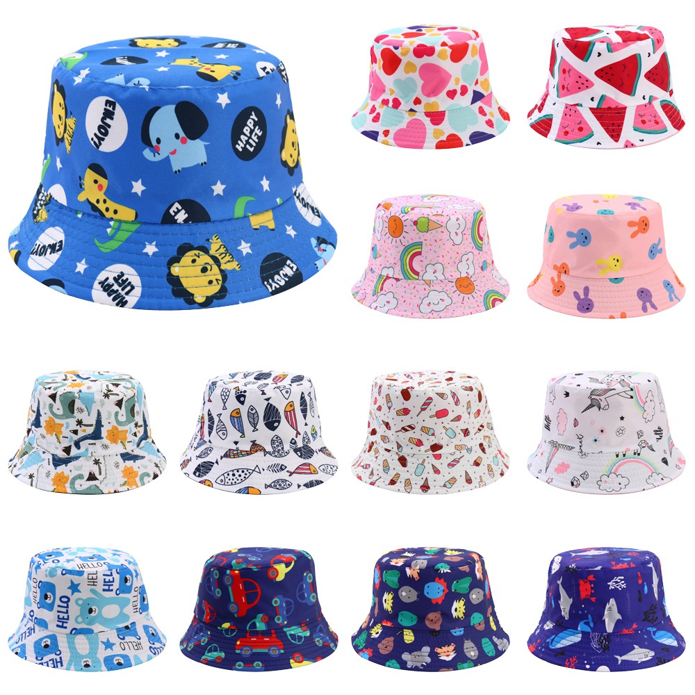 Bucket Hat Hats Type Children Unisex Unisex Cute Animal Cartoon Bucket Hat