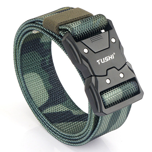 New quick release buckle tactical nylon belt workwear outdoor training pants belt casual men's belt manufacturer wholesale