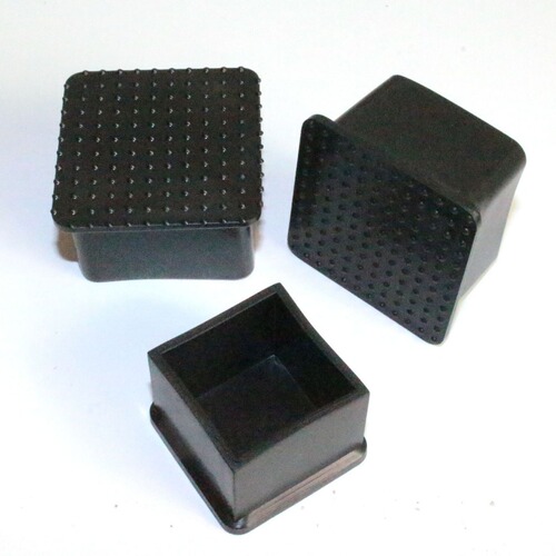 Square plastic foot cover, plastic tube cap, PVC square tube sleeve, stainless steel pipe table and chair leg cover, anti-slip foot pad