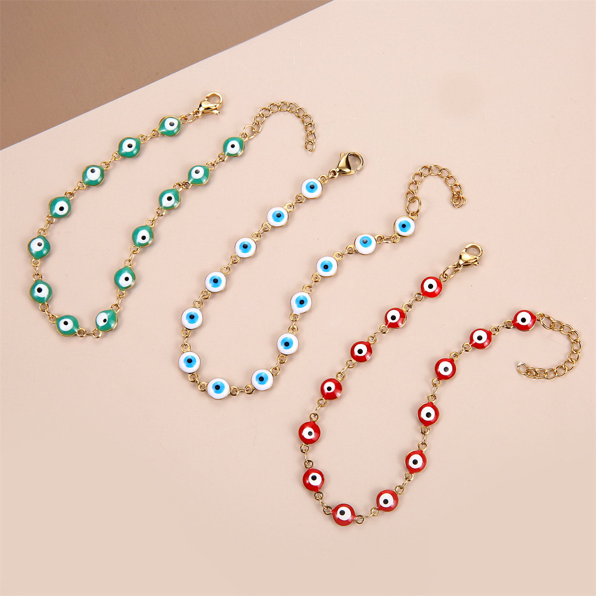 7g Weight Bracelets Classification Bohemian Devil's Eye Stainless Steel Bracelets In Bulk