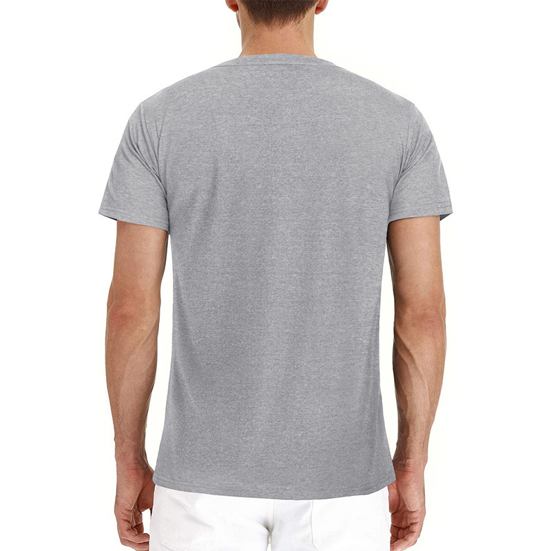 Sommer Europäisches und Amerikanisches Herren-Kurzarm-T-Shirt, Herren-Bottom-Shirt, Rundhalsausschnitt, lässiges, vielseitiges Henley-Shirt_voghion.com