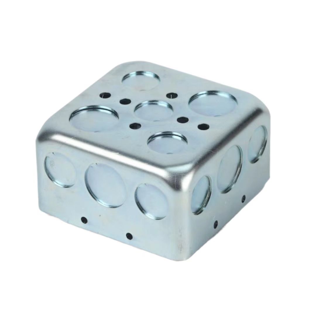 100*100开关底盒镀锌拉伸线盒金属预埋线盒暗装地插线盒接线盒