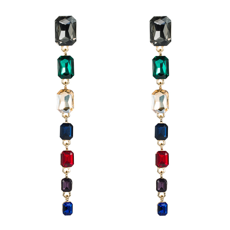 Fashion Multi-layer Alloy Diamond Earrings display picture 8
