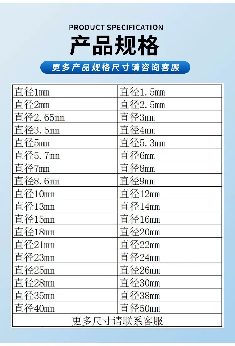 Fluorine rubber sealing strip 1/2/3/4/5...20 corrosion-resistant, high-temperature and wear-resistant fluorine rubber strip solid sealing round strip