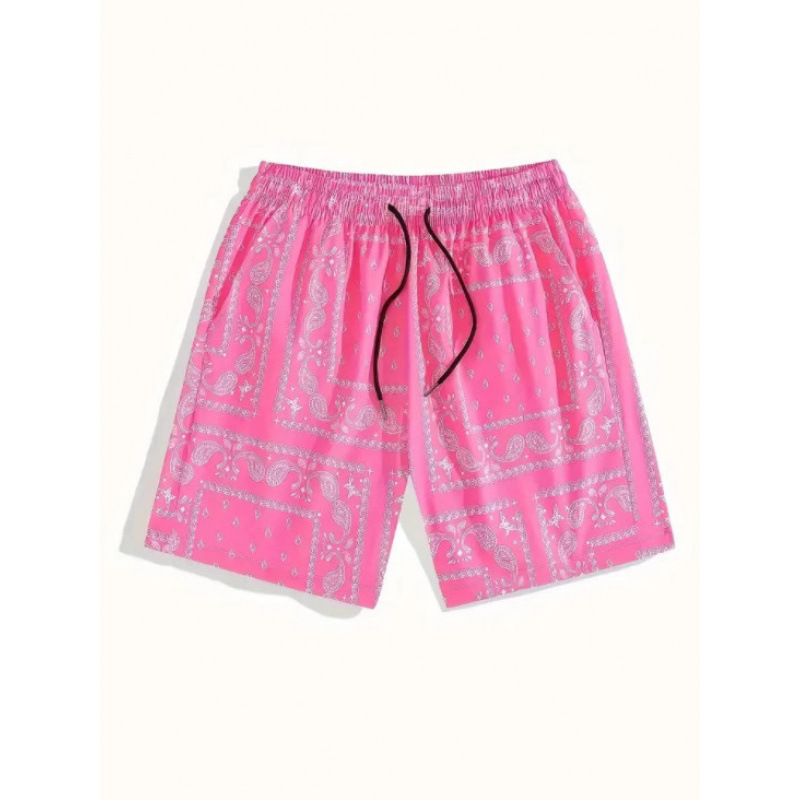 Foreign Trade Men's Casual Shorts Summer Men's 2025 New Trendy Fashion Unique Graphic Design Multi-Color Shorts