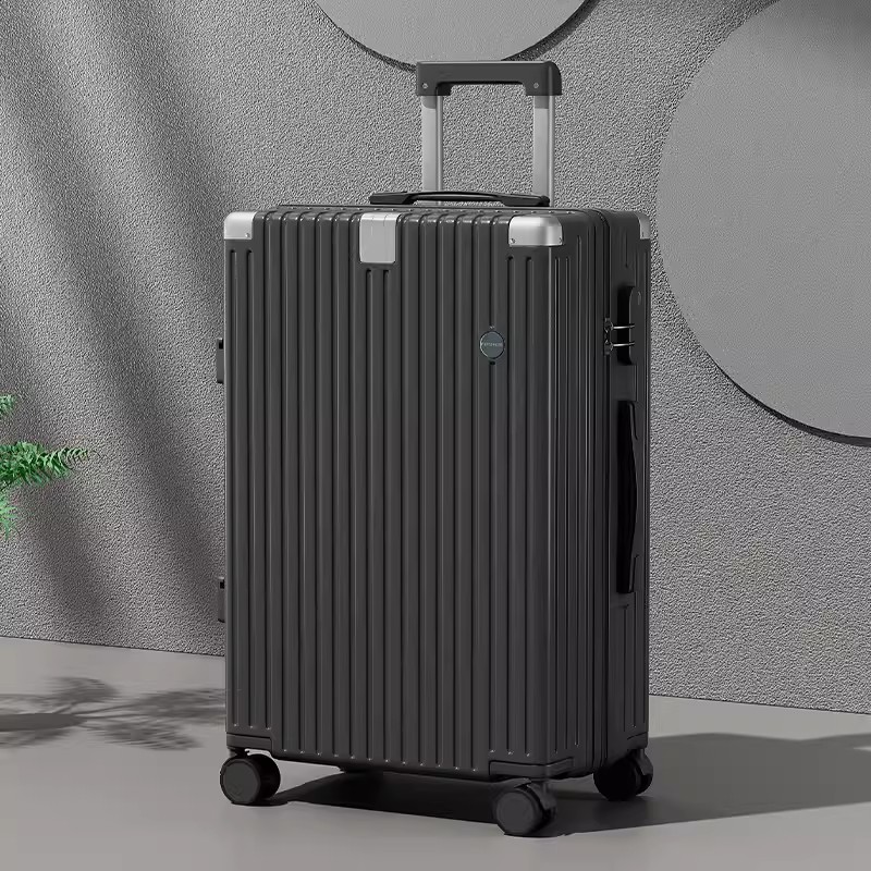 20 pulgadas porta tazas de agua USB carga antichoque esquina zipper maleta varilla de tracción contraseña bolsa de viaje duradera