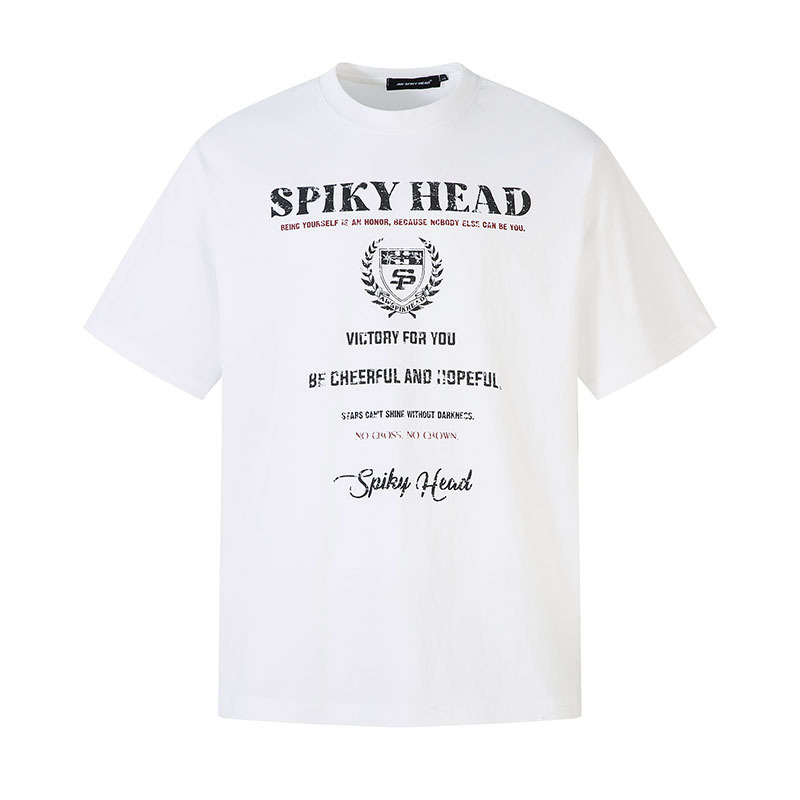 TKPA Summer New Arrival T-Shirt American Retro Streetwear Letter Print 240g Heavy Pure Cotton Washed Short-Sleeve T-Shirt for Men