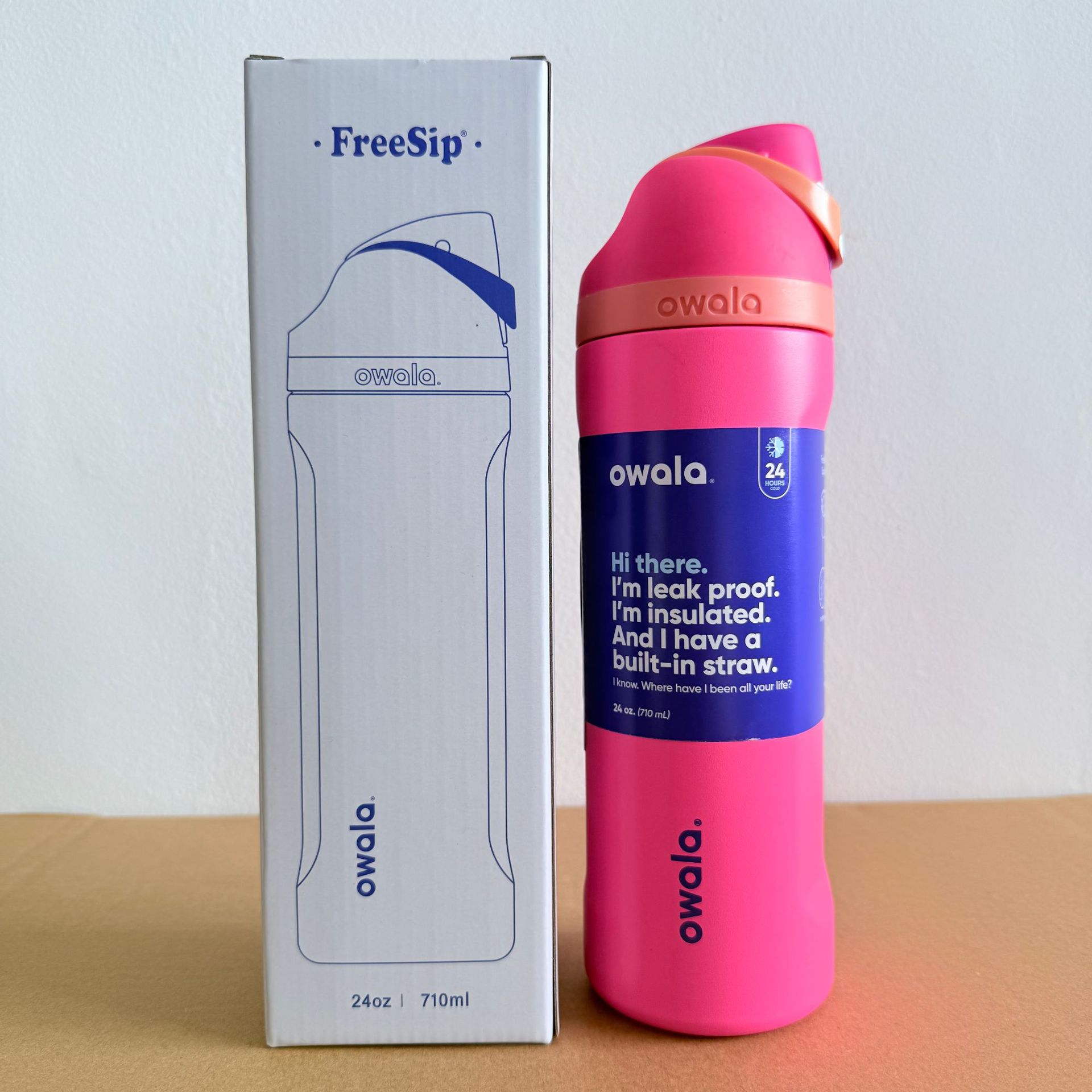 Owala en stock de gran capacidad portátil hervidor de agua al aire libre para hombres tazas de agua caliente de moda para mujeres tazas de fruta deportivas al por mayor