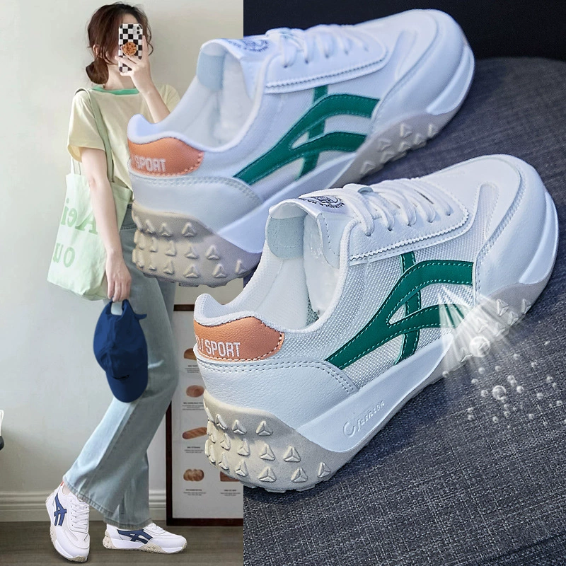 Белые Туфли летние тонкие 2024 новые весенне-осенние Универсальные женские туфли повседневные дышащие кроссовки спортивная обувь для папы