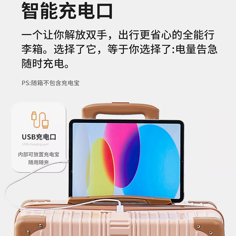 [Fábrica de selección estricta] maleta femenina redins retro mini maleta de viaje de 20 mil ruedas de contraseña 26 pulgadas