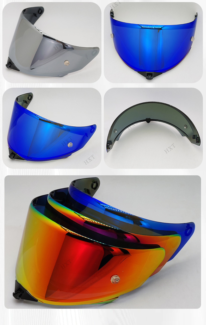 Motorcycle Helmet Lens Universal New Model Ttrevo Anti-Fog High-Definition Color-Changing Windproof Ttr Helmet Windshield Lens