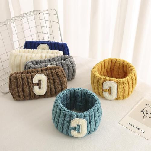 Internet celebrity wide-brimmed knitted hairband C letter autumn and winter headband headband sports yoga headband face wash fashion Korean